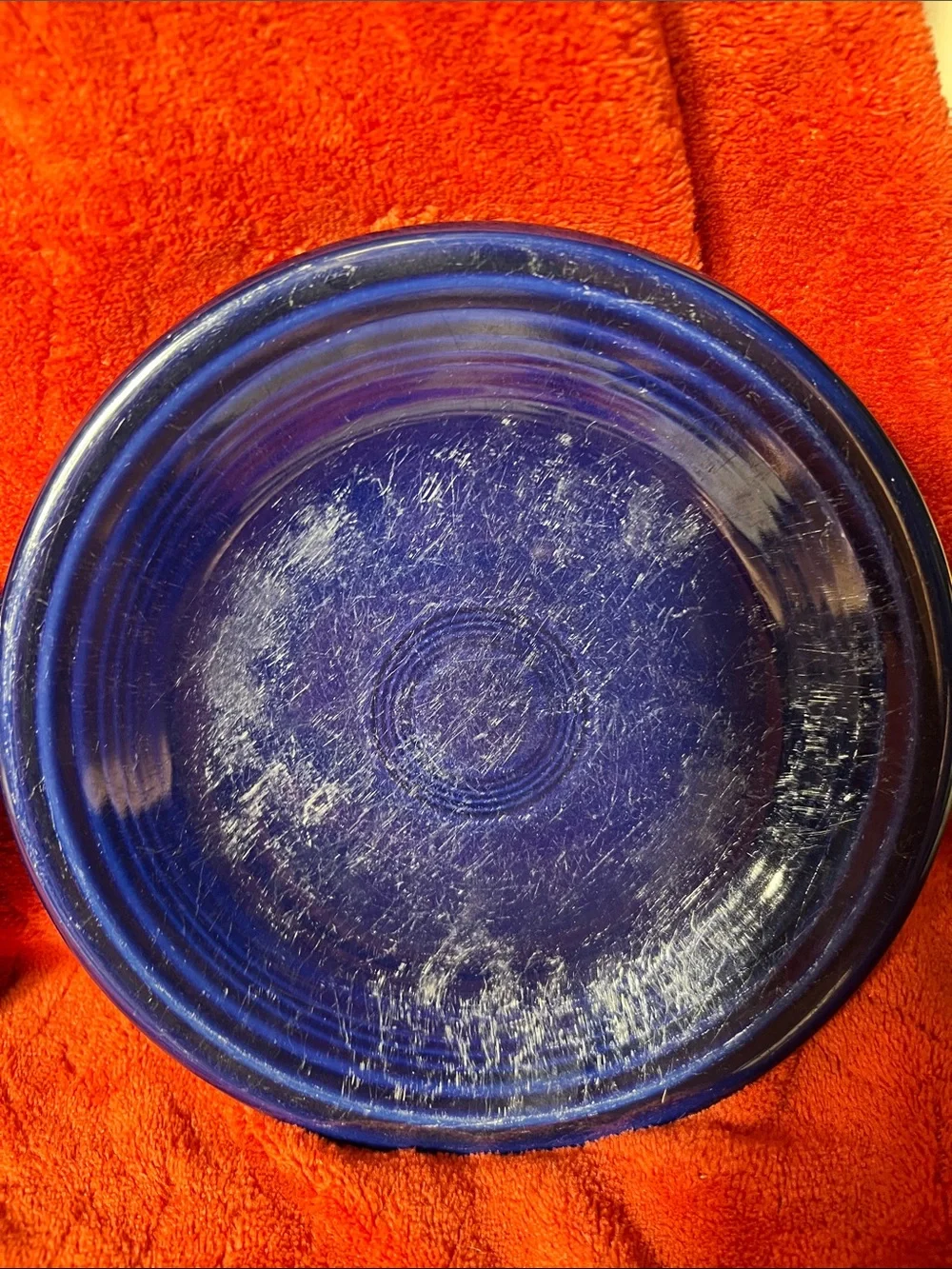 Fiestaware Cobalt Blue 7” Salad/Dessert Plates -2pc
